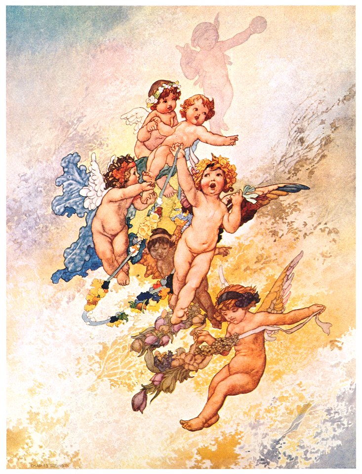 Charles Robinson – Spring [from The Fantastic Paintings of Charles & William Heath Robinson]