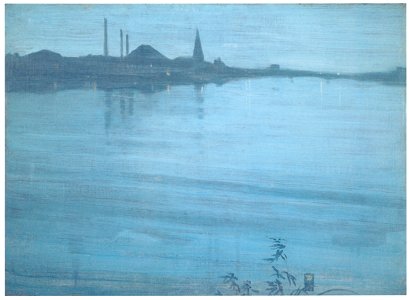 James Abbott McNeill Whistler – Nocturne in Blue and Silver [from Winthrop Collection of the Fogg Art Museum]