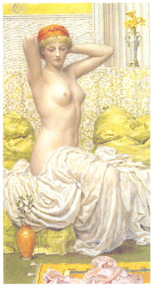 Albert Joseph Moore – Myrtle [from Winthrop Collection of the Fogg Art Museum]