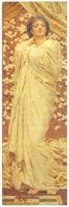 Albert Joseph Moore – Blossoms [from Winthrop Collection of the Fogg Art Museum]. Free illustration for personal and commercial use.