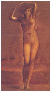 Edward Burne-Jones – Helen of Troy [from Winthrop Collection of the Fogg Art Museum]. Free illustration for personal and commercial use.