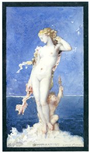 Gustave Moreau – Aphrodite [from Winthrop Collection of the Fogg Art Museum]. Free illustration for personal and commercial use.