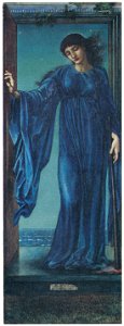 Edward Burne-Jones – Night [from Winthrop Collection of the Fogg Art Museum]. Free illustration for personal and commercial use.