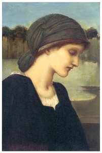 Dante Gabriel Rossetti – Flamma Vestalis [from Winthrop Collection of the Fogg Art Museum]
