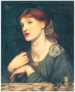 Dante Gabriel Rossetti – II Ramoscello [from Winthrop Collection of the Fogg Art Museum]