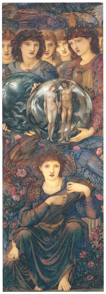 Edward Burne-Jones – The Days of Creation: the Sixth Day [from Winthrop Collection of the Fogg Art Museum]. Free illustration for personal and commercial use.