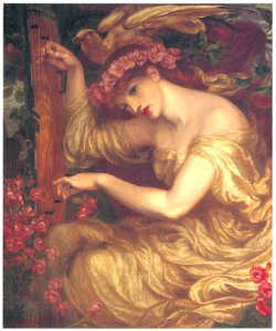 Dante Gabriel Rossetti – A Sea Spell [from Winthrop Collection of the Fogg Art Museum]