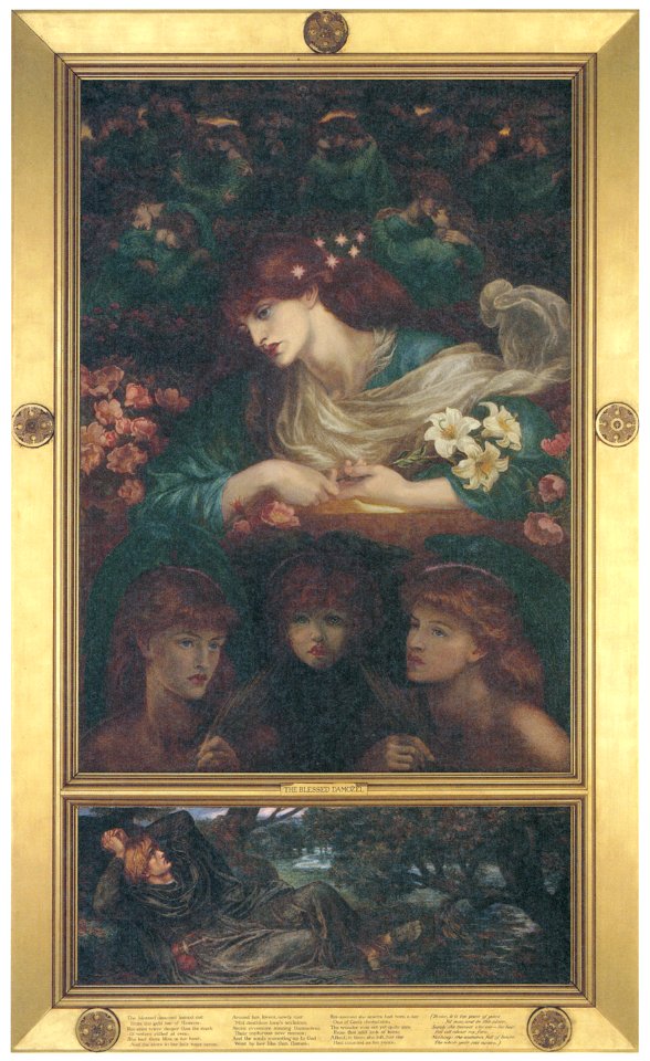 Dante Gabriel Rossetti – The Blessed Damozel [from Winthrop Collection of the Fogg Art Museum]