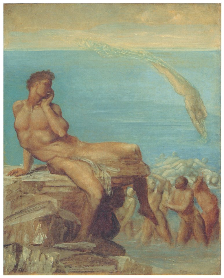 George Frederic Watts – The Genius of Greek Poetry [from Winthrop Collection of the Fogg Art Museum]