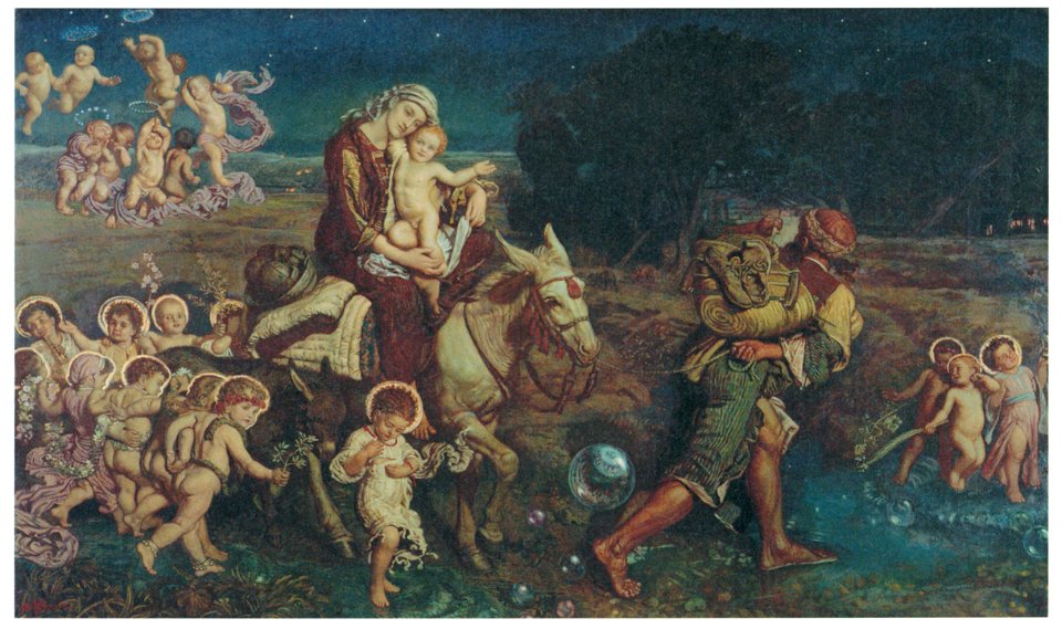 William Holman Hunt – The Triumph of the Innocents [from Winthrop Collection of the Fogg Art Museum]. Free illustration for personal and commercial use.