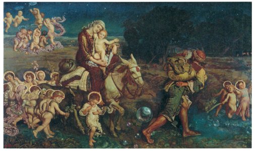 William Holman Hunt – The Triumph of the Innocents [from Winthrop Collection of the Fogg Art Museum]. Free illustration for personal and commercial use.