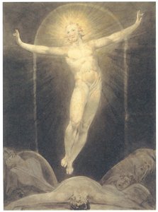 William Blake – The Resurrection [from Winthrop Collection of the Fogg Art Museum]. Free illustration for personal and commercial use.