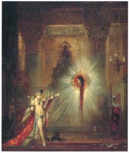Gustave Moreau – The Apparition [from Winthrop Collection of the Fogg Art Museum]. Free illustration for personal and commercial use.