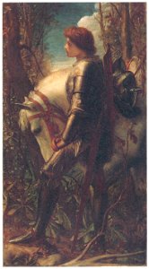 George Frederic Watts – Sir Galahad [from Winthrop Collection of the Fogg Art Museum]. Free illustration for personal and commercial use.