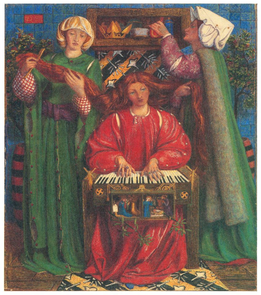 Dante Gabriel Rossetti – A Christmas Carol [from Winthrop Collection of the Fogg Art Museum]