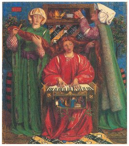 Dante Gabriel Rossetti – A Christmas Carol [from Winthrop Collection of the Fogg Art Museum]. Free illustration for personal and commercial use.