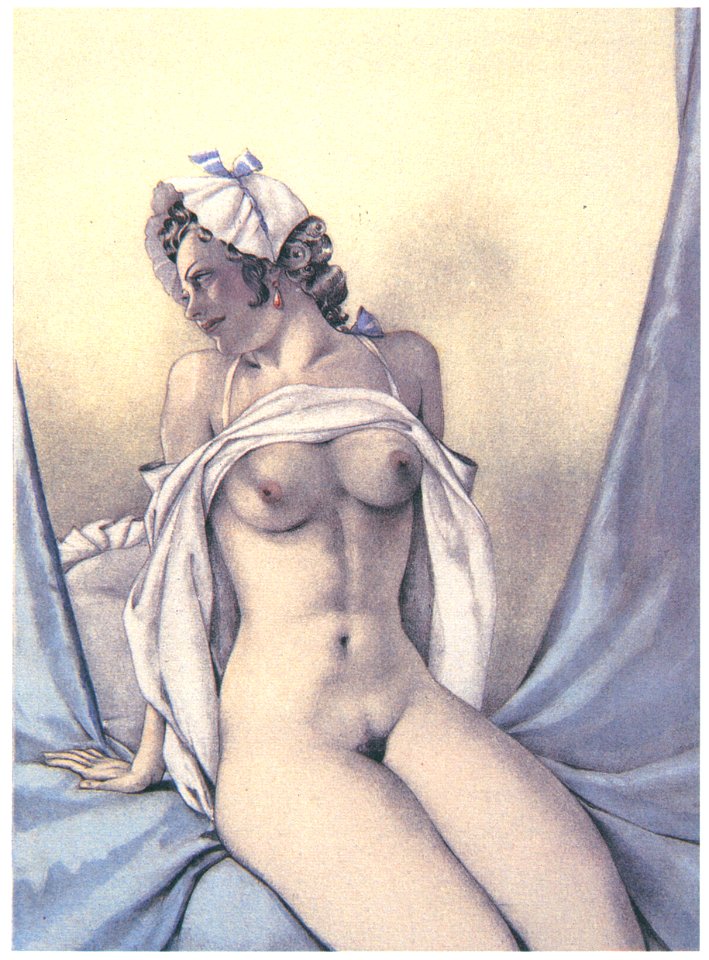 Umberto Brunelleschi – Tavola per Mémoires di G.G. Casanova 9 [from Umberto Brunelleschi Illustrazioni 1930-1949]