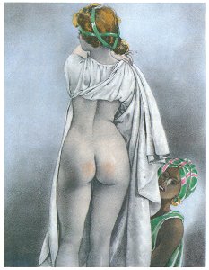 Umberto Brunelleschi – Tavola per Contes et Nouvelles di J. de la Fontaine 5 [from Umberto Brunelleschi Illustrazioni 1930-1949]. Free illustration for personal and commercial use.
