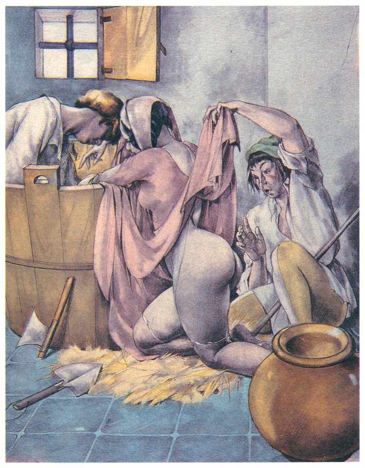 Umberto Brunelleschi – Tavola per Les Contes de Boccace 3 [from Umberto Brunelleschi Illustrazioni 1930-1949]