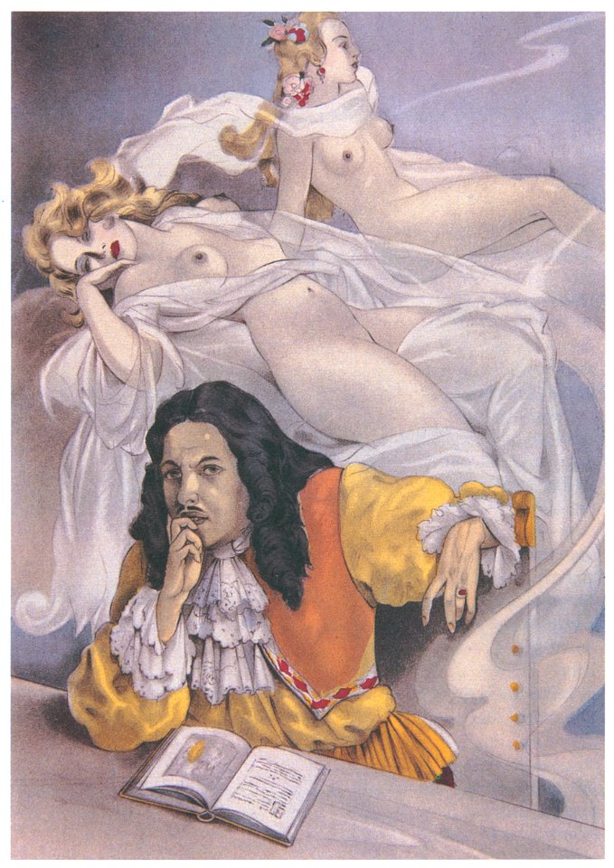 Umberto Brunelleschi – Tavola per La Pécheresse di H. de Régnier [from Umberto Brunelleschi Illustrazioni 1930-1949]