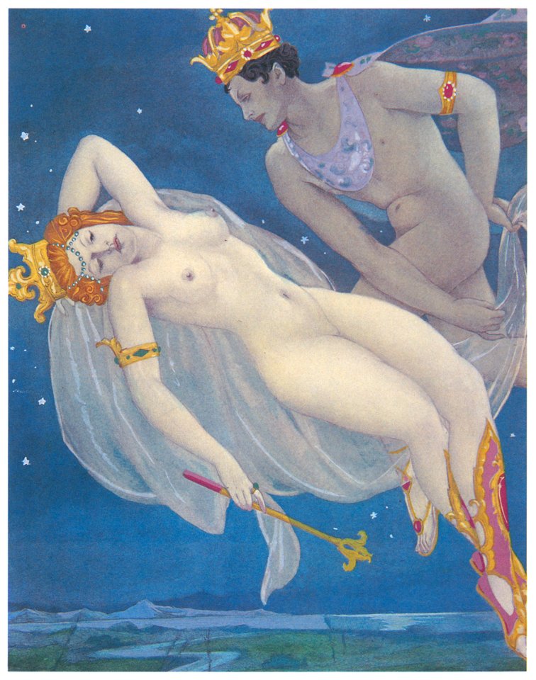 Umberto Brunelleschi – Tavola per Le Songe d’une Nuit d’Eté di W. Shakespeare [from Umberto Brunelleschi Illustrazioni 1930-1949]