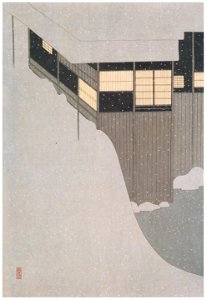 Komura Settai – Snowy Morning [from Hanga Geijutsu No.146]