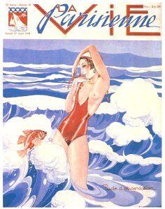 Umberto Brunelleschi – La Vie Parisienne, 27 Agosto 1932 [from Umberto Brunelleschi Illustrazioni 1930-1949]. Free illustration for personal and commercial use.