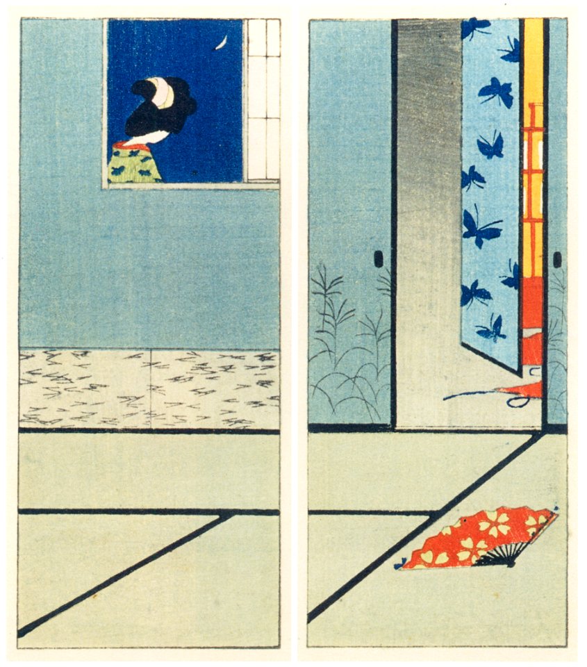 Komura Settai – Inside Back Cover from Yūri by Izumi Kyōka [from Hanga Geijutsu No.146]