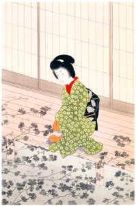 Komura Settai – Flicker of Light [from Hanga Geijutsu No.146]. Free illustration for personal and commercial use.