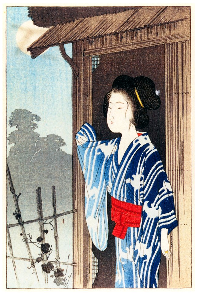 Komura Settai – Page 33 Illustration from Tatsumi Kōdan by Izumi Kyōka [from Hanga Geijutsu No.146]