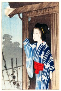 Komura Settai – Page 33 Illustration from Tatsumi Kōdan by Izumi Kyōka [from Hanga Geijutsu No.146]. Free illustration for personal and commercial use.