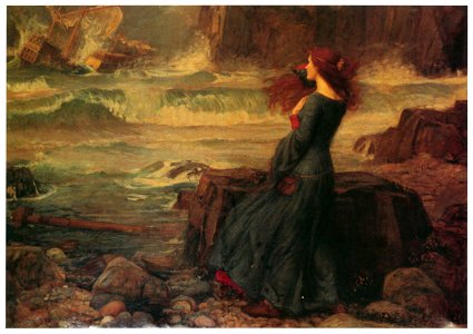 John William Waterhouse – Miranda — The Tempest. [from J.W. Waterhouse]. Free illustration for personal and commercial use.