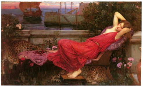 John William Waterhouse – Ariadne [from J.W. Waterhouse]. Free illustration for personal and commercial use.