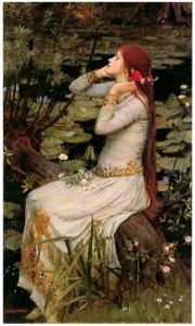 John William Waterhouse – Ophelia [from J.W. Waterhouse]. Free illustration for personal and commercial use.