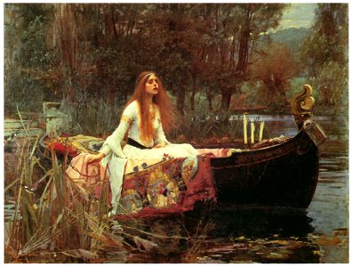 John William Waterhouse – The Lady of Shalott [from J.W. Waterhouse]. Free illustration for personal and commercial use.
