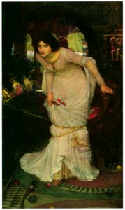 John William Waterhouse – The Lady of Shalott [from J.W. Waterhouse]. Free illustration for personal and commercial use.