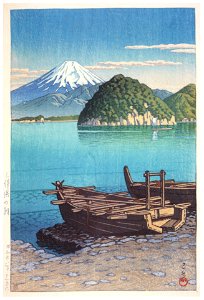 Hasui Kawase – Morning at Mitohama [from Kawase Hasui 130th Anniversary Exhibition Catalogue]