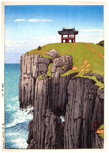 Hasui Kawase – Eight Views of Korea : Sosekitei in Korea [from Kawase Hasui 130th Anniversary Exhibition Catalogue]. Free illustration for personal and commercial use.