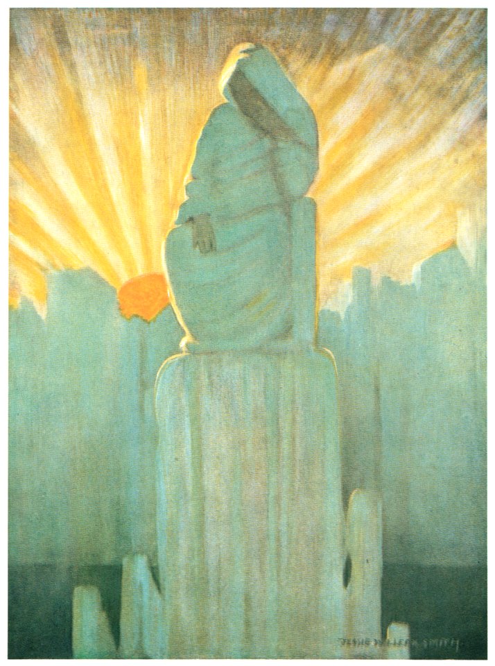 Jessie Willcox Smith – It took the form of the grandest old lady he had ever seen. [from The Water Babies]