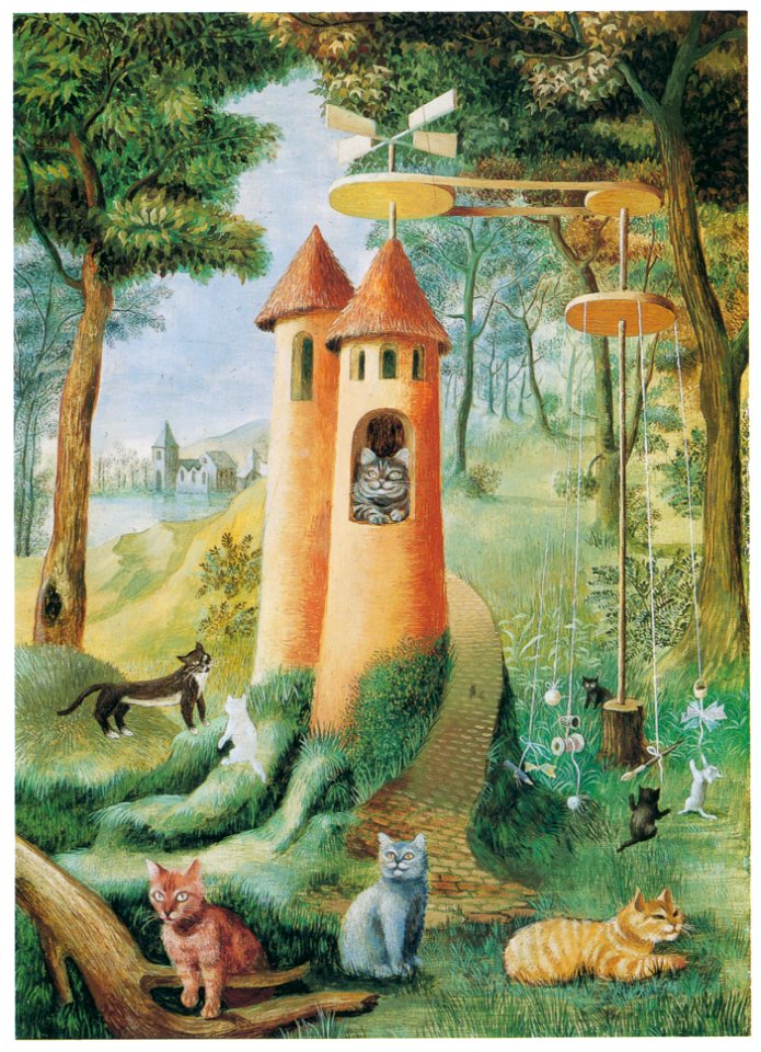 Remedios Varo Paraíso de los gatos [from Exhibition Catalog of