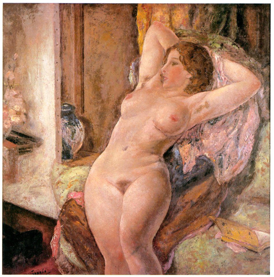 Yasushi Tanaka – RECLINING NUDE [from Exhibition Catalog of Yasushi Tanaka 1981]