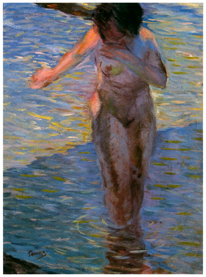 Yasushi Tanaka – WOMAN IN THE SEA [from Exhibition Catalog of Yasushi Tanaka 1981]