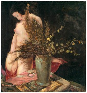 Yasushi Tanaka – NUDE WITH VASE [from Exhibition Catalog of Yasushi Tanaka 1981]