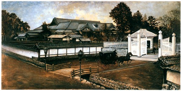Takahashi Yuichi – In Front of the Miyagi Prefectural Office [from Takahashi Yuichi: Pioneer of Modern Western-style Painting]