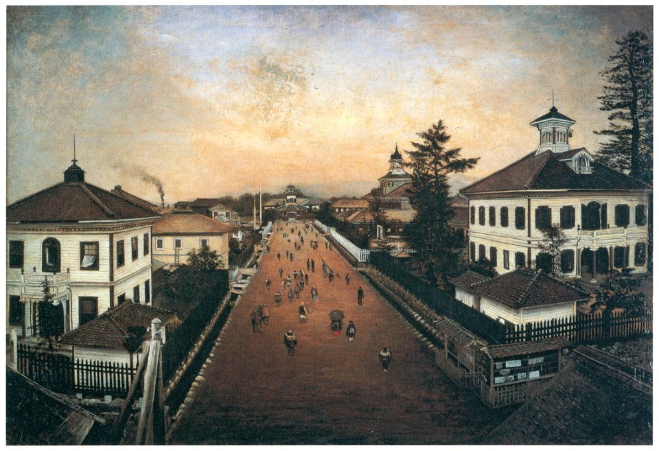 Takahashi Yuichi – Main Street of Yamagata City [from Takahashi Yuichi: Pioneer of Modern Western-style Painting]