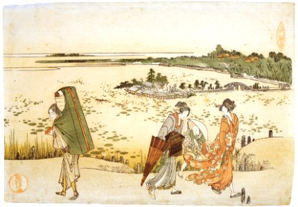 Katsushika Hokusai – The Print of Famous Place: Ueno [from Meihin Soroimono Ukiyo-e]. Free illustration for personal and commercial use.