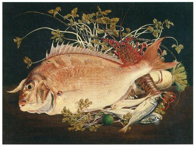 Takahashi Yuichi – Sea Bream and Other Ocean Fish [from Takahashi Yuichi: Pioneer of Modern Western-style Painting]. Free illustration for personal and commercial use.