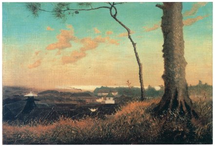 Takahashi Yuichi – View from Atago Hill towards the Sea at Shinagawa [from Takahashi Yuichi: Pioneer of Modern Western-style Painting]