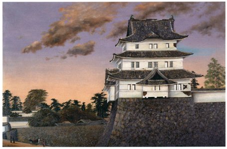 Takahashi Yuichi – View of the Former Edo Castle [from Takahashi Yuichi: Pioneer of Modern Western-style Painting]. Free illustration for personal and commercial use.