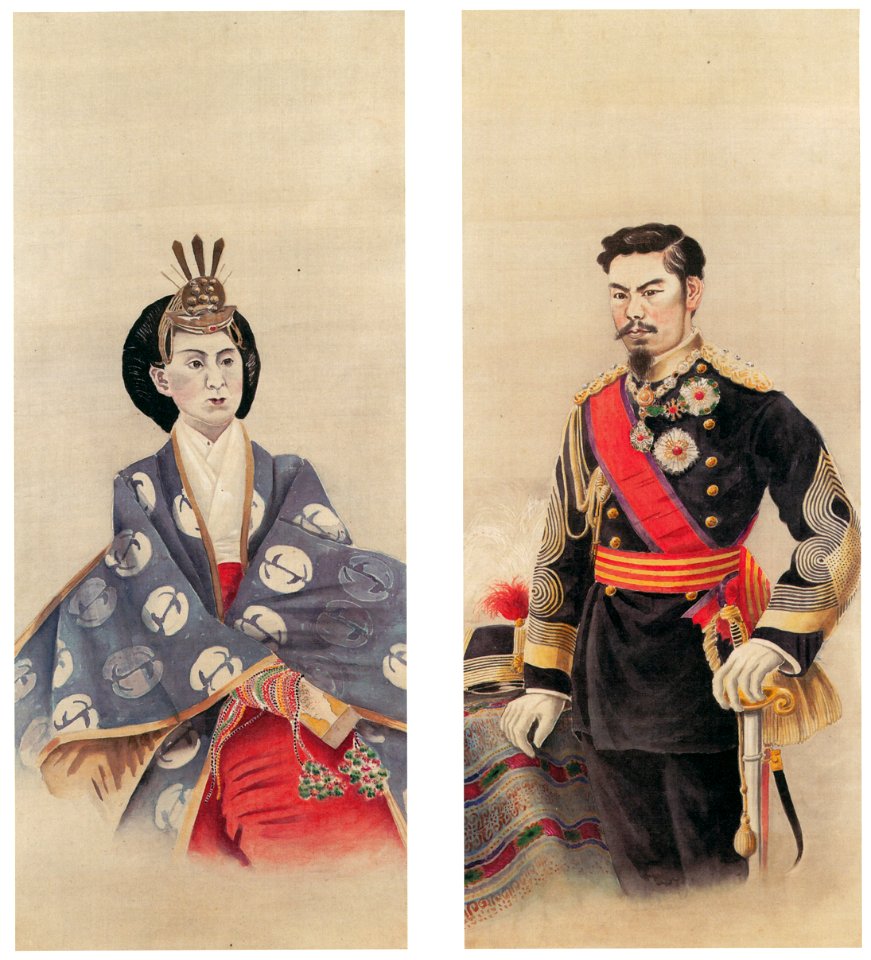 Takahashi Yuichi – Emperor and Empress Meiji [from Takahashi Yuichi: Pioneer of Modern Western-style Painting]